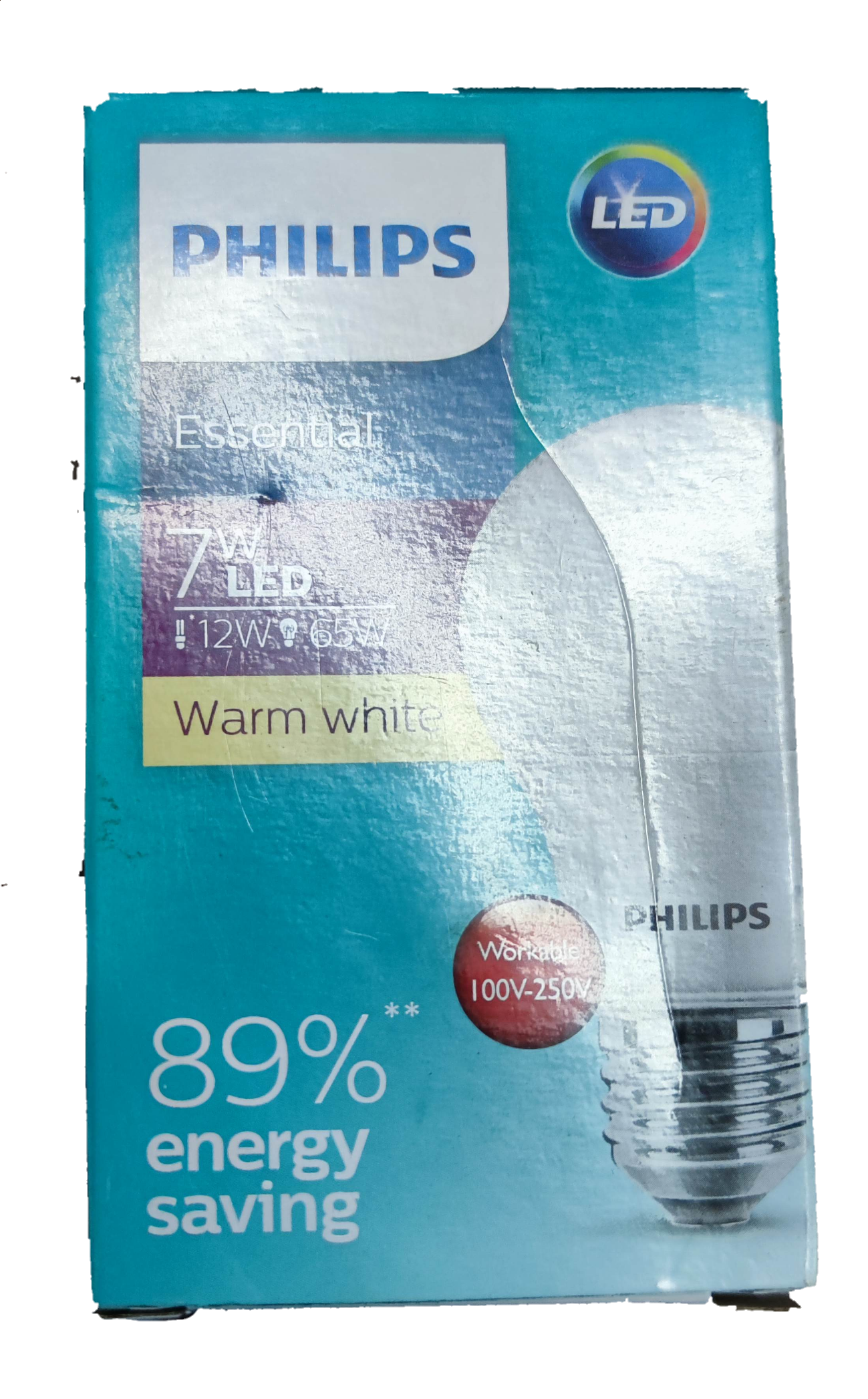 Philips 7W LED Bulb E27 220V 3000K Warm White Essential Series