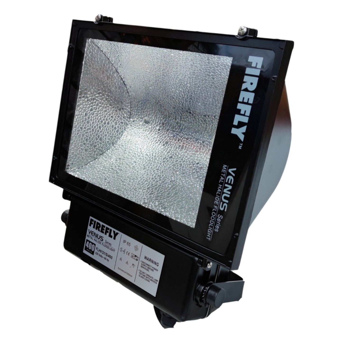 Firefly 400W Metal Halide Flood Light Fixture Set with Bulb 220V Daylight Venus Series FLHI121/S/400/FHIMH400DL/T