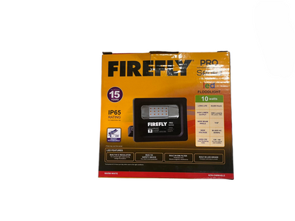 Firefly 10W LED Flood Light 220V Warm White 3000K FFL2010WW