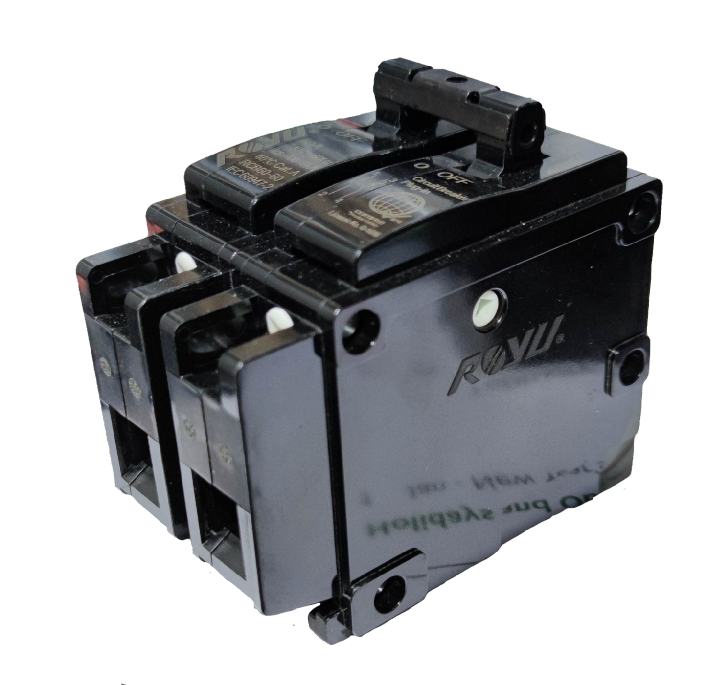 Royu 15A Circuit Breaker 2pole Plug In 6 KAIC 220V