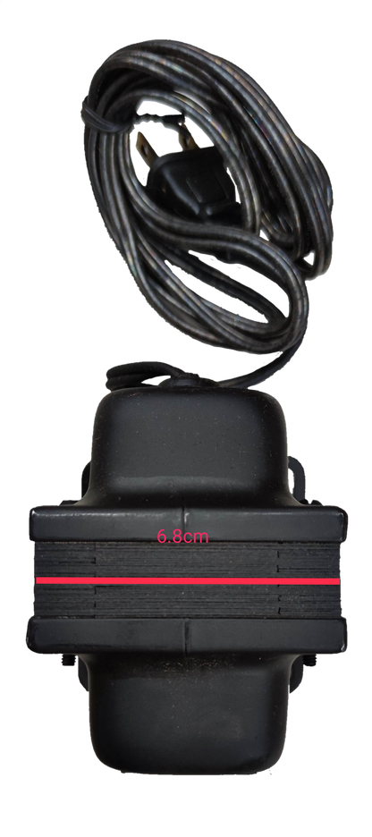 CE 75W step down transformer 220V to 110V with black compact design and attached power cord