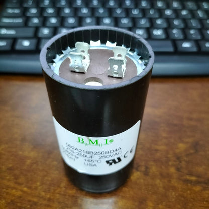 BMI Motor Staring Capacitor 216-259UF 250V AC, Capacitor 216-259MFD