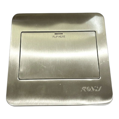 Royu Floor Outlet 1 Gang Telephone Outlet Available in Gold and Chrome
