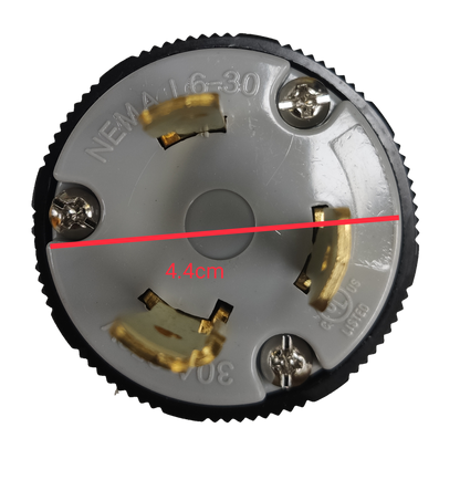 Grippes 30A Twist Lock Plug 2P+E (3P) 250V Grippes (NEMA L6) BL630P, Twistlock Plug 30A 2P+E (3P), Twistlock