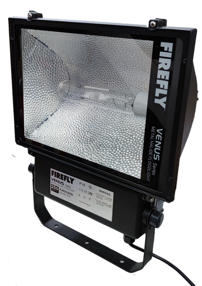 Firefly 250W Metal Halide Flood Light Fixture Set with 250W Tubular Metal Halide Bulb