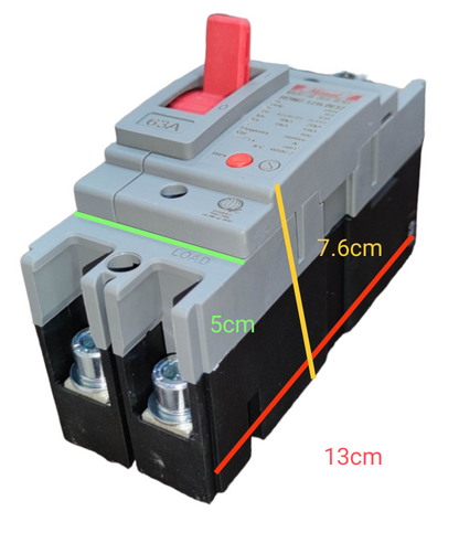 Himel 63A 2Pole Industrial Circuit Breaker 30KIAC 220V MCCB HDM2125L0632