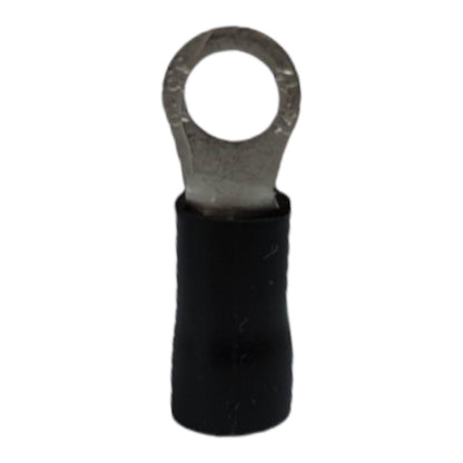 Local Terminal Lugs Ring Type Black Insulation 3.5mm (5Pcs + 5Pcs Free) , Ring Terminal Lugs,  Round Terminal Lugs