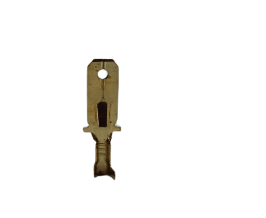 7mm spade Male and Female connector made of gold-plated electrical circuitry for reliable connections