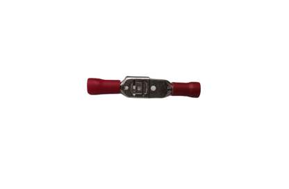 7mm terminal lugs for electrical wiring, featuring insulated red covers and durable metal connectors