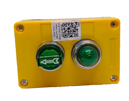 Auspicious 3 Position Pilot Lamp and Illuminated Selector Switch Green with Box