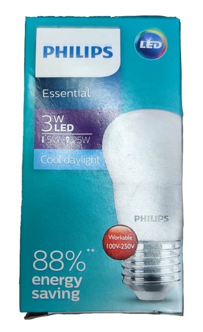 Philips 3W LED Bulb E27 220V 6500K Daylight