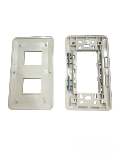 Omni 2 Gang Plate Cover Classic Series WEP-102