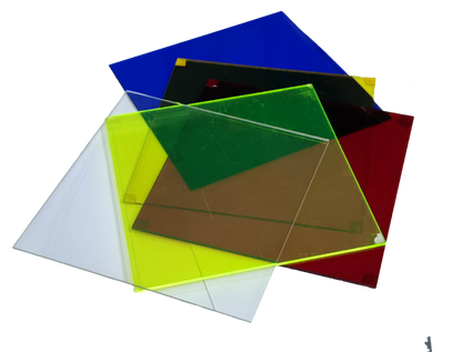 Optical Filter Neon Yellow 14.5cm x 14.5cm, Acrylic Neon Yellow Filter