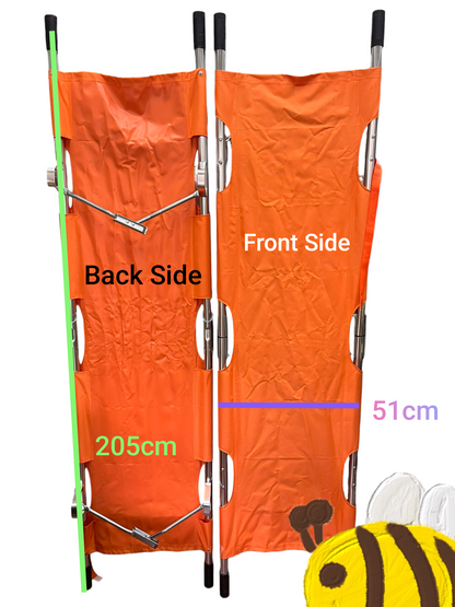 Medical Depot 2 Fold Stretcher for Emergency and Drills ( 1pc), Emergency Folding Stretcher