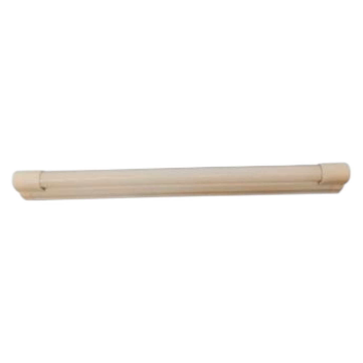 Long, thin wooden rod on a white background