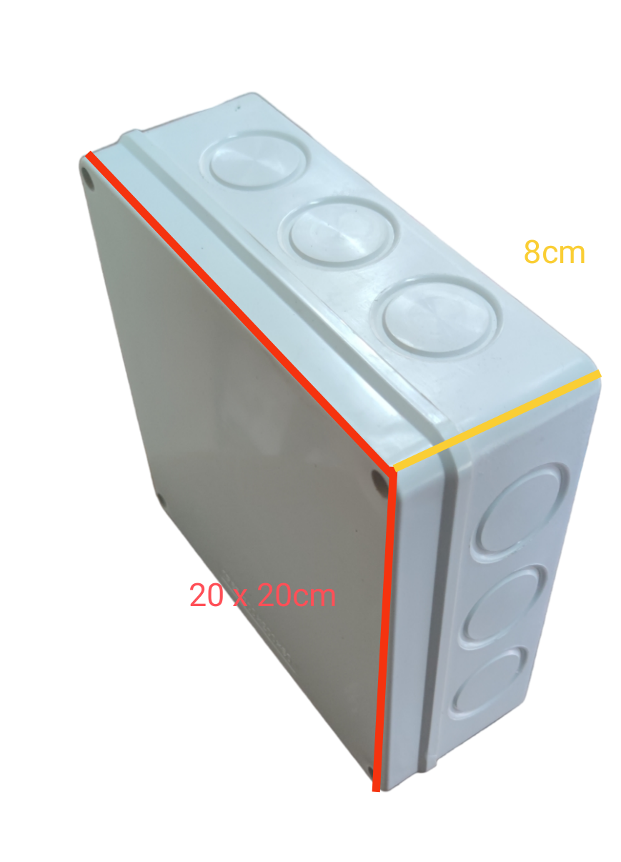 Grippes 200 x 200 x 80 N Type Utility Box, 200x200x80 PVC Box, 200x200x80 Junction Box ,200x200x80 Box type