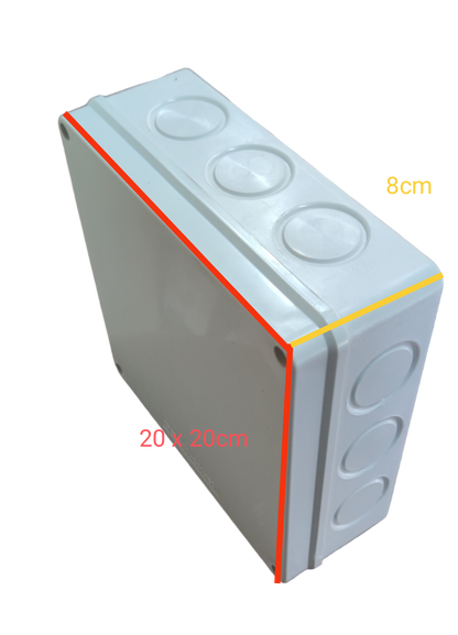 Grippes 200 x 200 x 80 N Type Utility Box, 200x200x80 PVC Box, 200x200x80 Junction Box ,200x200x80 Box type