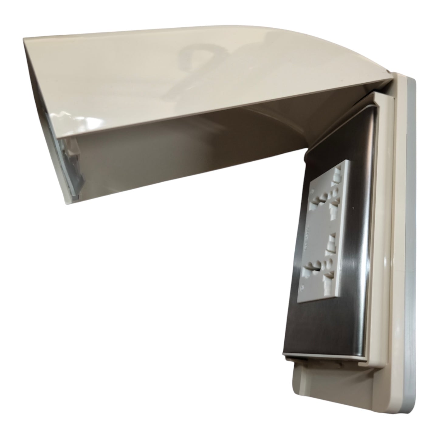Omni Weatherproof Duplex Universal Outlet 16A 250V with Stainless Plate Cover WPP-601+WWP-113S+WWU-402