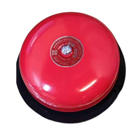 Hallo 4" Round Bell, Fire Alarm Bell 4" Japan, 4" Red Round Bell 100mm