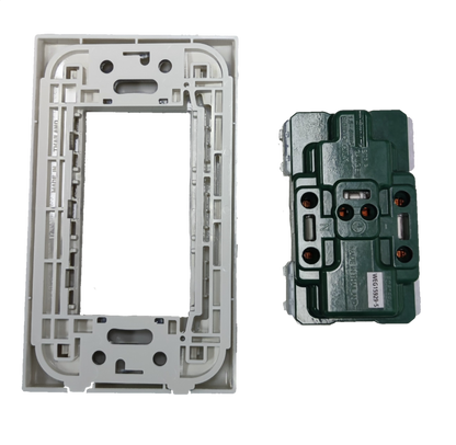Panasonic Duplex Outlet with Ground Universal 16A 250V with Plate, Duplex Universal Outlet with Ground and Plate, 2 Gang Universal Outlet with Ground, Duplex Convenience Outlet with Ground and Plate WEG15929/WEG6802W-1