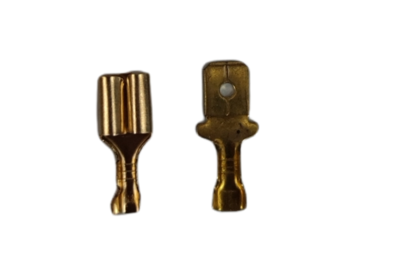 8mm spade terminal connector Male and Female gold-plated for secure electrical connections