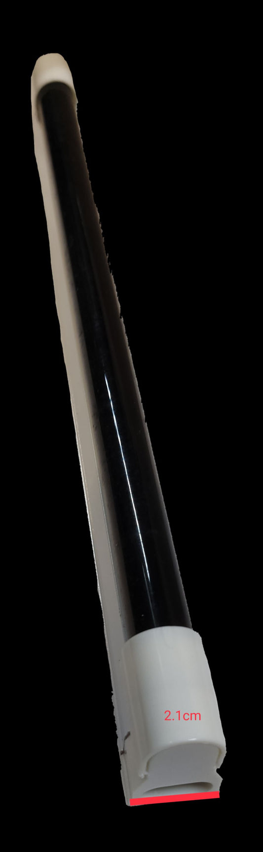 8W T5 black light fluorescent tube with white end caps for enhanced UV lighting effects