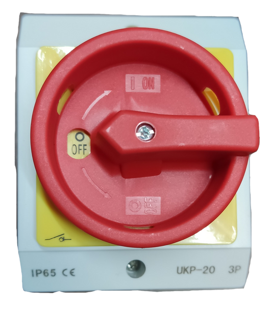 Grippes Isolator Switch 20A 3Pole 220V , Disconnect Switch 3 Pole 20A 220V,  Isolation Switch