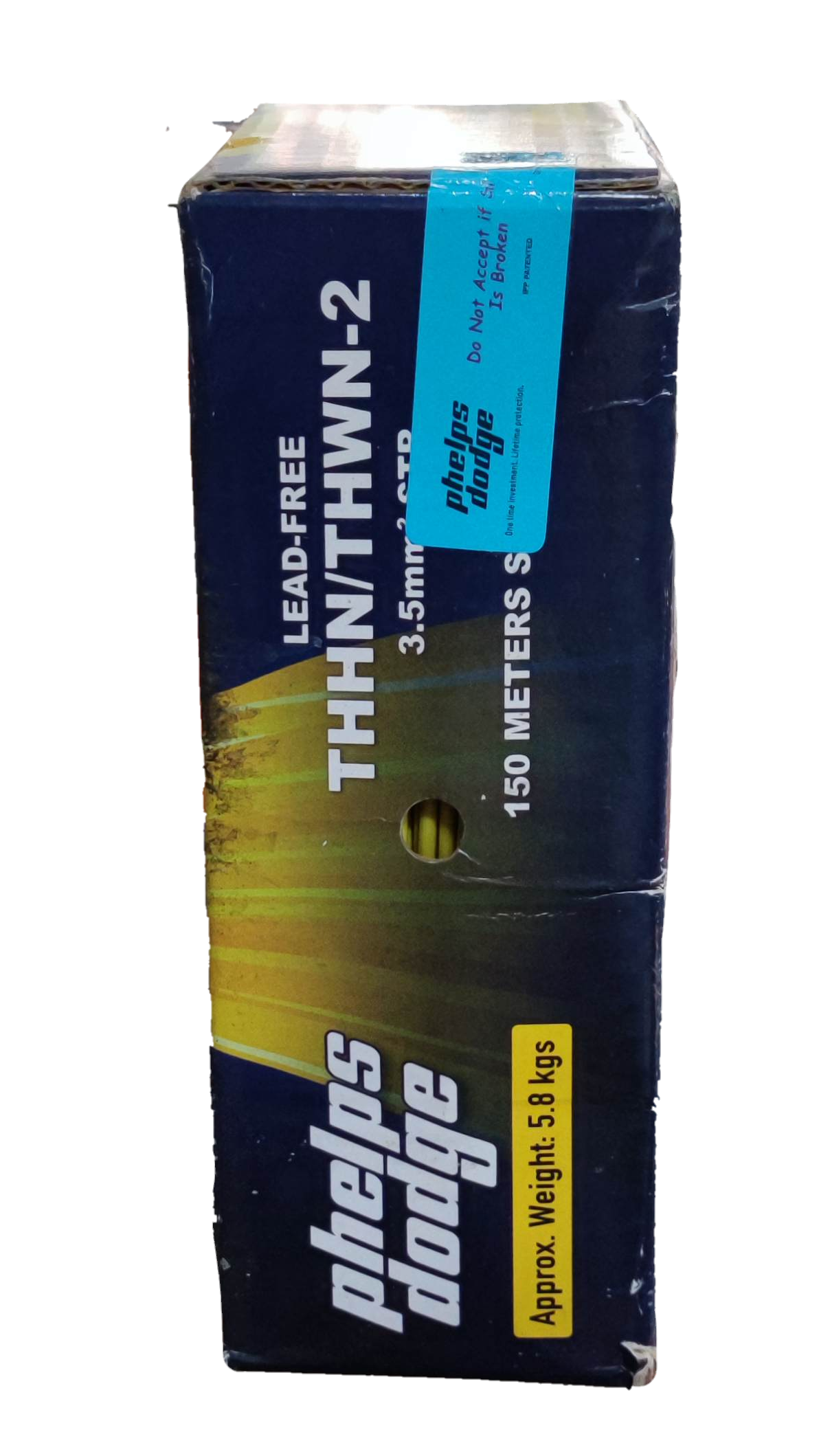 Phelps Dodge 3.5mm THHN AWG 12/7 THWN (1 Meter) Blue