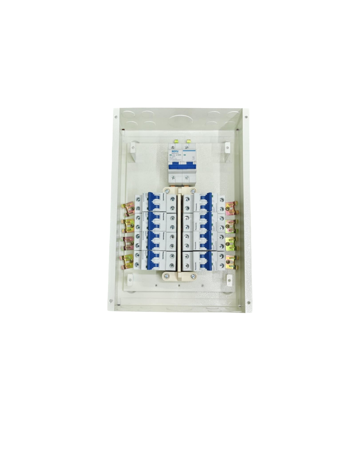 Panel Board 125A 2P Main Royu Miniature Circuit Breaker 2Pole 8 Branches Panasonic