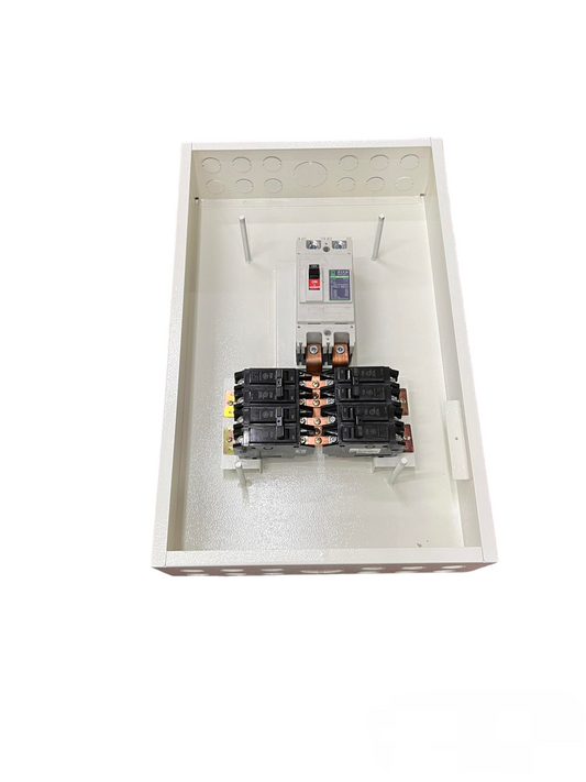 Koten & GE Panel Board with 225A 2Pole 250SPS Main and 4 Branches 2 Pole Bolt on
