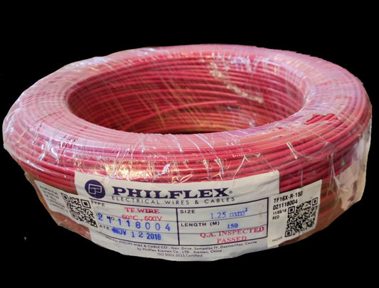 Philflex TF wire 16/7 1.25mm, Hook Up TF wire 1.25mm (Red)