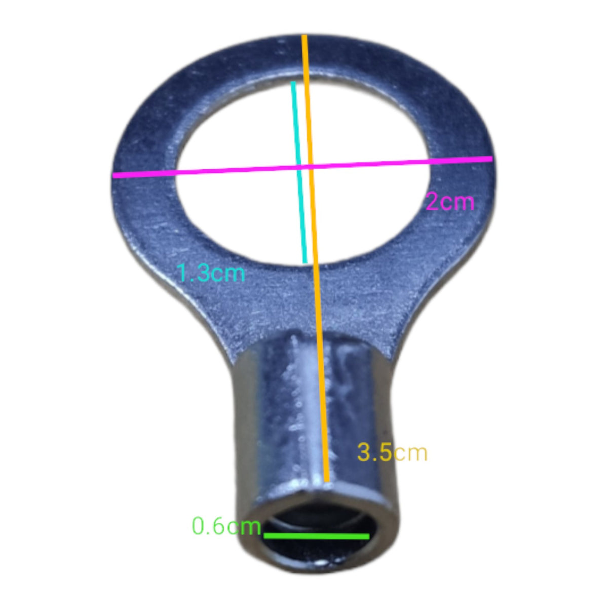 Local Terminal Lugs Ring Type Without Insulation 8mm (4Pcs + 4Pcs Free) , Ring Terminal Lugs,  Round Terminal Lugs