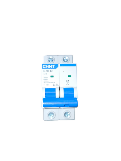 Chint 2A Miniature Circuit Breaker 6KAIC 220V NXB-63 C2