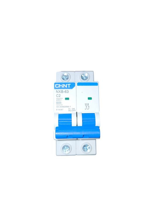 Chint 2A Miniature Circuit Breaker 6KAIC 220V NXB-63 C2