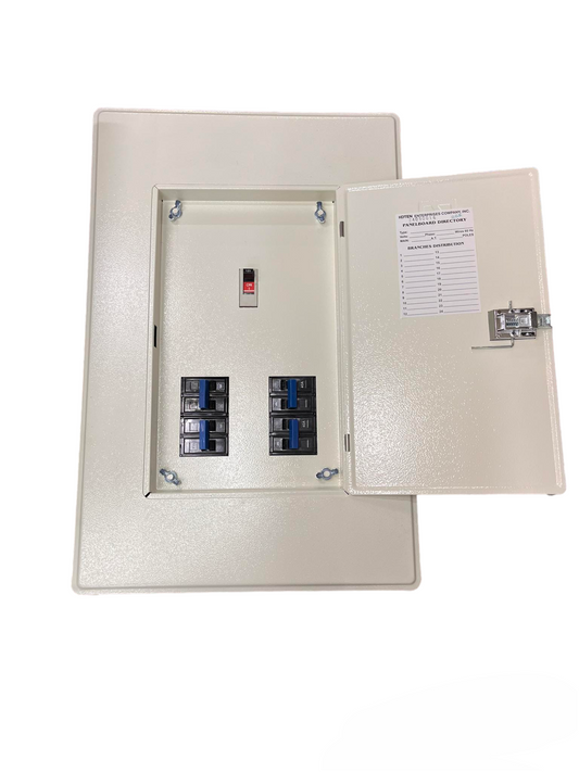Koten & Taiyou Panel Board with 150A 2Pole 250SPS Main and 4 Branches 2 Pole Bolt on