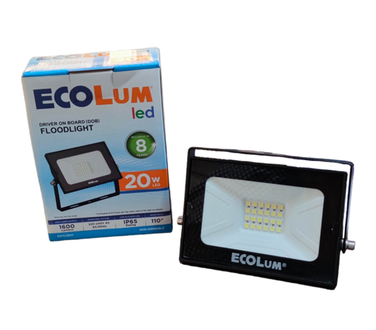 Ecolum 20W LED Flood Light 220V Daylight 6500K CFL3020DL