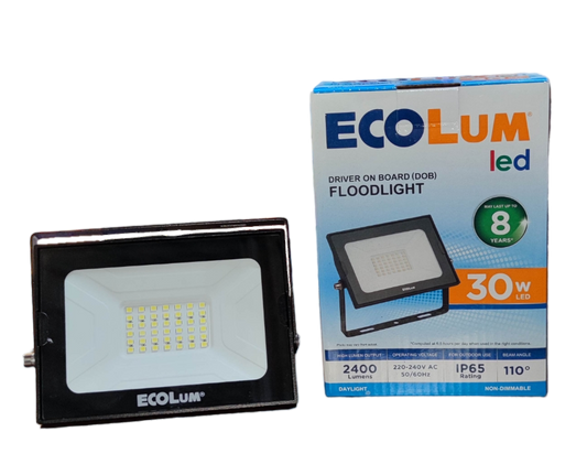 Ecolum 30W LED Flood Light 220V Daylight 6500K CFL3030DL