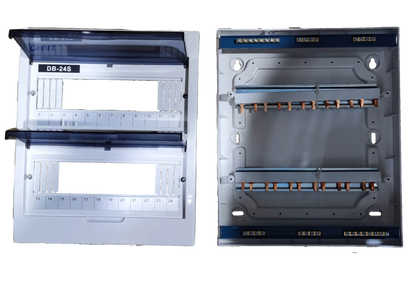 Chint 24 Ways Surface Type Distribution Panel For Miniature Circuit Breaker with Bus Bar , 24 Way Surface type Panel Board
