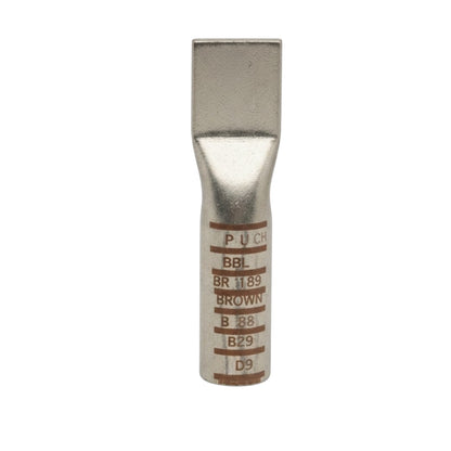 Pennunion AWG 4 Terminal Lugs 20mm Long Barrel 1/4 Stud Size Crimp Type (BBLU-4S)