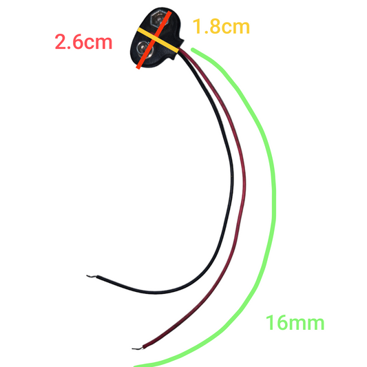9V Battery Snap Connector for RC Vehicles, 9V Battery Clip