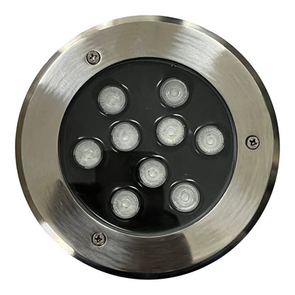 9W Pool Lights LED 12V DC Yellow Color Stainless Finish 120mm Cut Hole 6 Inches Face Water Proof Under Water Lights