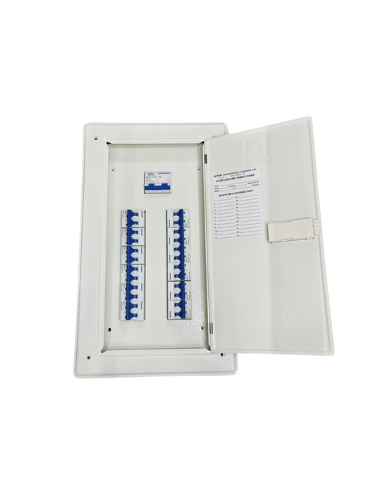 Panel Board 125A 2Pole Main Royu Miniature Circuit Breaker Metal with 12 Branches 2 Pole (Panasonic)