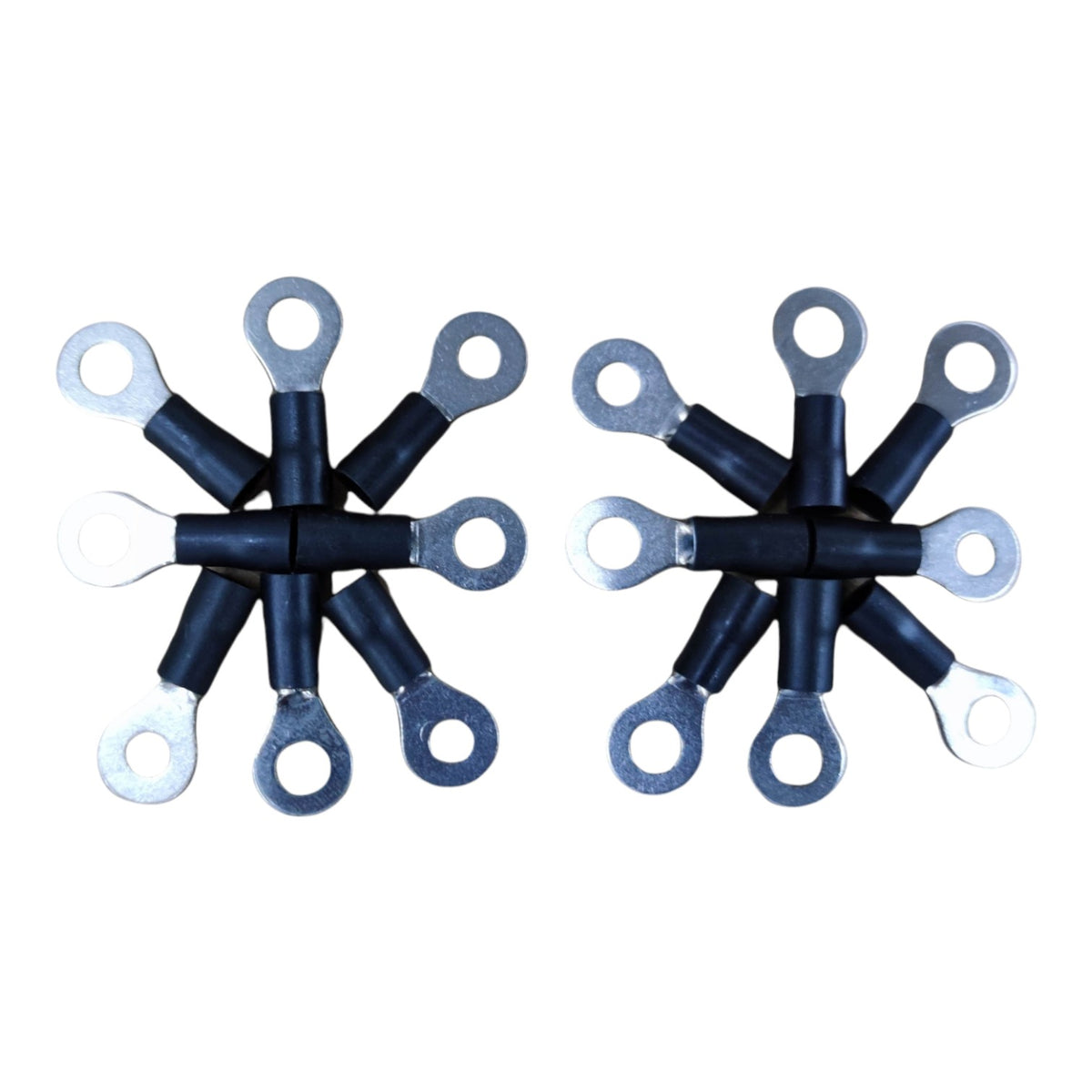 Local Terminal Lugs Ring Type Black Insulation 3.5mm (5Pcs + 5Pcs Free) , Ring Terminal Lugs,  Round Terminal Lugs