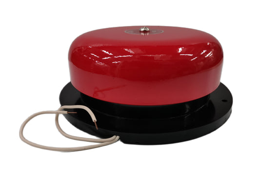 Hallo 6" Round Bell, Fire Alarm Bell 6"  Japan, 6" Red Round Bell