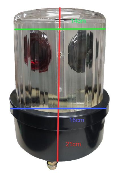 Revolving Lights 220V Red, Green, Yellow, Blue, Decorative Warning Light Design
