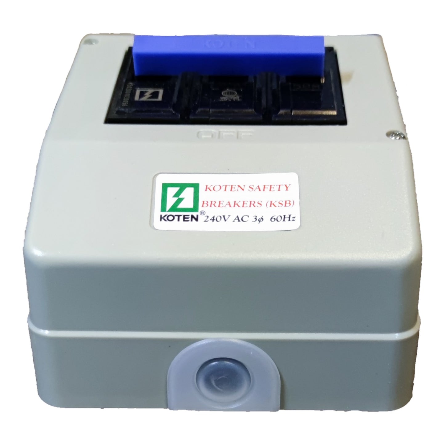 Koten 15A 3 Pole Circuit Breaker 220V with Enclosure