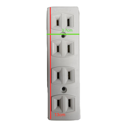 Omni  4 Gang Extension Outlet  Surface Type Outlet  STO-004