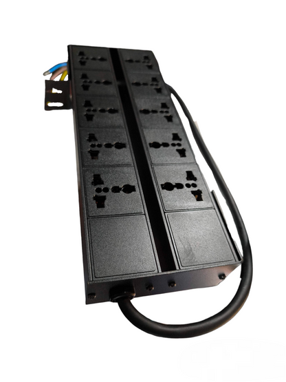 Grippes 10 Gang PDU Unit 10A 250V 2500W Power Distribution Unit