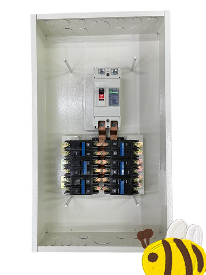 Koten & Taiyou Panel Board 225A 2Pole Main 250SPS with 6 Branches 2 Pole Bolt on