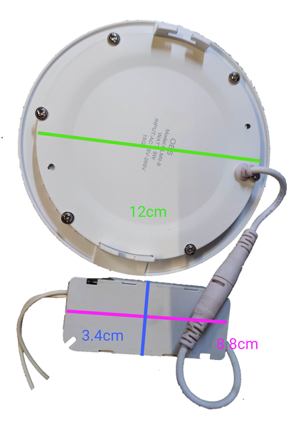 OES 9W LED downlight slim daylight 6500K 220V with compact design and easy wiring for modern spaces
